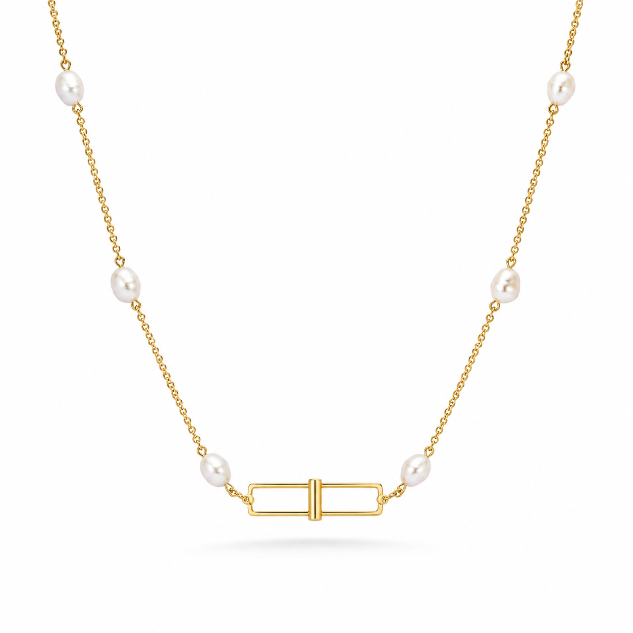 The Oceana Strand Necklace on white background