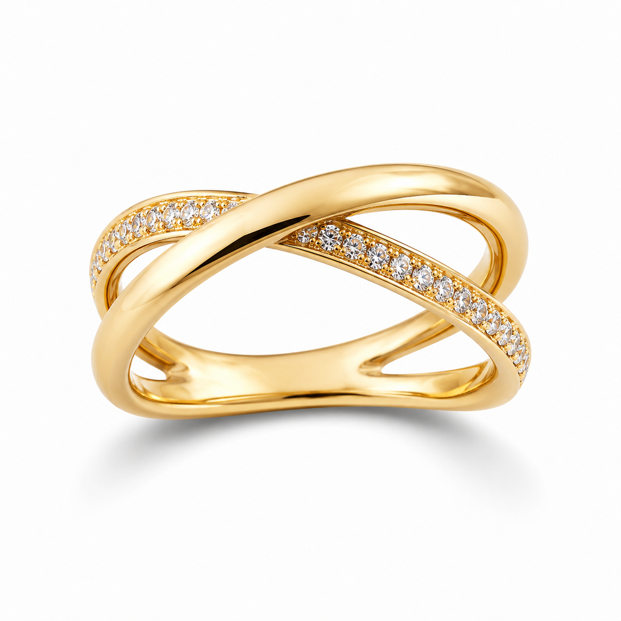 The Solstice Signet Ring on white background